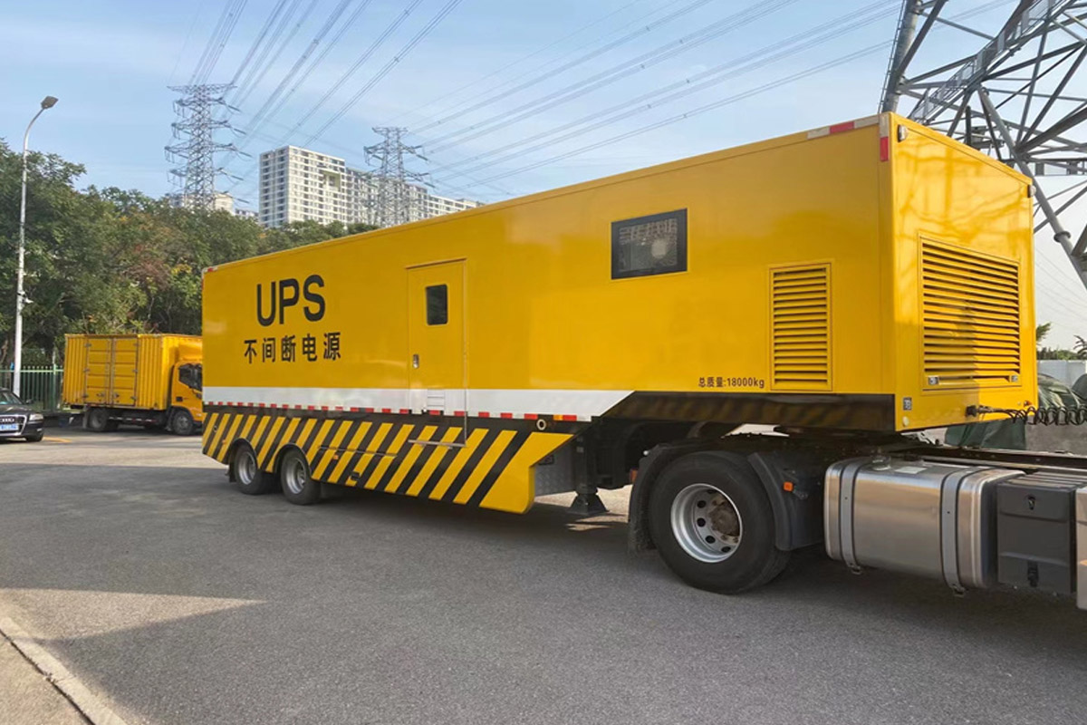 建华发电机租赁施工现场